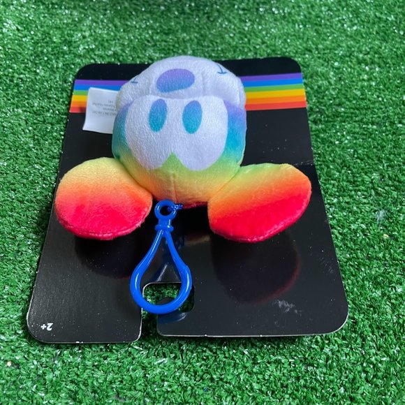 Mickey Mouse Disney Rainbow Collection Keychain Clip-On Pride Soft Plush Toy NEW - Picture 4 of 9